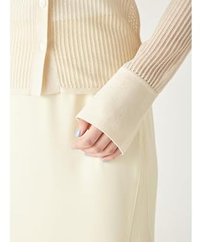 【新品】FRAY I.D ストライプメッシュポロカラーニット ストライプメッシュポロカラーニット | フレイ アイディー(FRAY